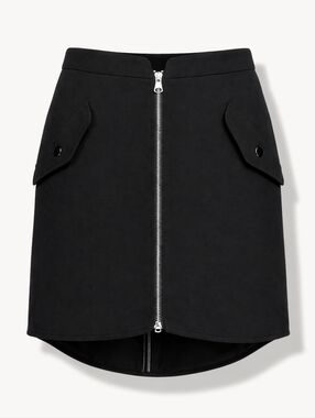 Rag & Bone Maverick Mini Skirt Black Size 4 Exposed Zip Streetwear Edgy